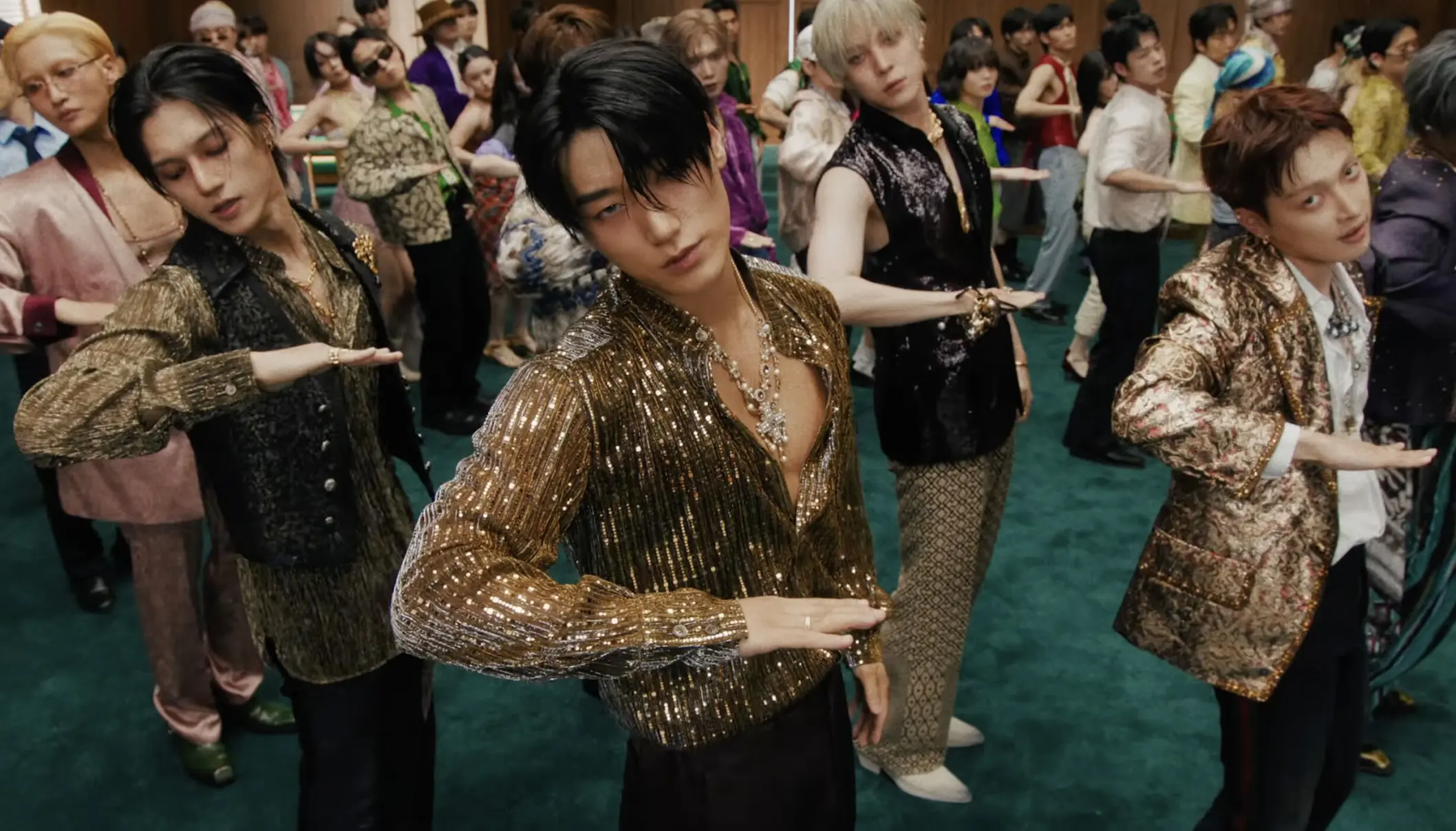 Dancer learning K-Pop choreography with Avonya's visual guide